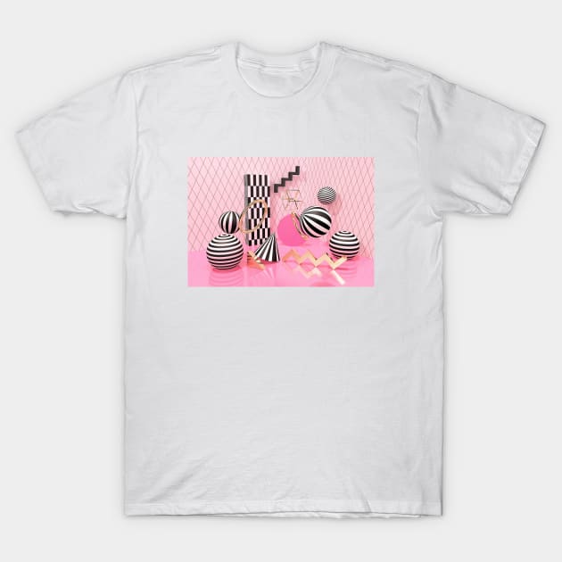 pink 3d T-Shirt by eve__3d